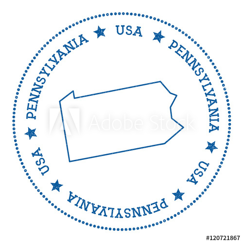 Pennsylvania Vector Map Sticker Hipster And Retro Style Badge 500x500 Pennsylvania Vector Map Sticker Hipster And Retro Style Badge