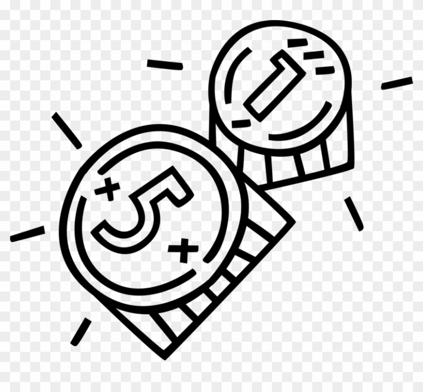 840x780 Vector Illustration Of Nickel And Penny Valuable Metal