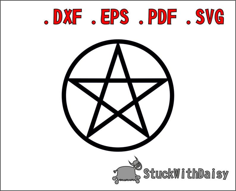 794x643 Pentacle Wiccan Pagan Digital Download Vector Cricut Cameo Etsy