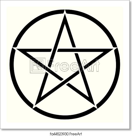 561x581 Free Art Print Of Religious Sign Wicca And Neopaganism Pentacle