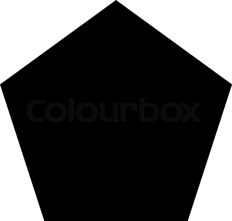 800x761 Filled Pentagon Vector Icon Symbol Stock Vector Colourbox
