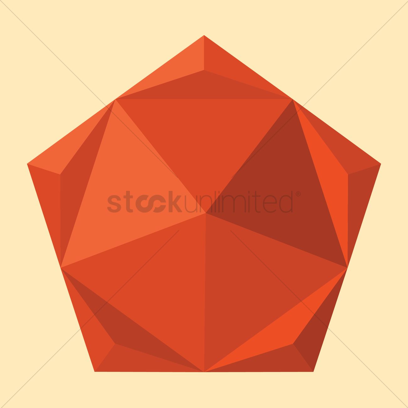 1300x1300 Geometrical Pentagon Vector Image