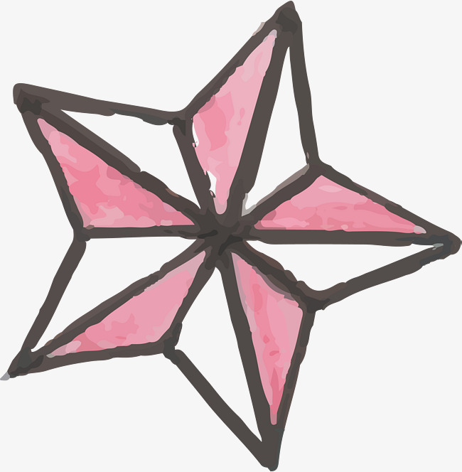 650x664 Pentagram, Five Pointed Star, Hand Drawn Pentagram, Stroke Png