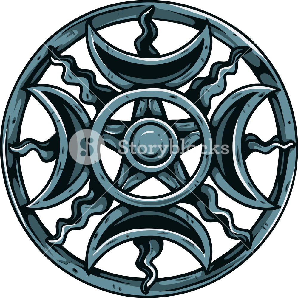 999x1000 Pentagram Vector Element Royalty Free Stock Image