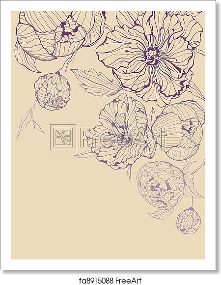 Free Art Print Of Vector Background With Gentle Peony Vector Pink 450x580 Free Art Print Of Vector Background With Gentle Peony Vector Pink