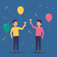 200x200 People Celebrating Free Vector Art