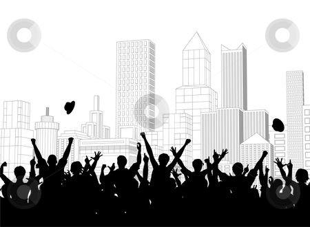 450x330 Street Celebration Stock Vector