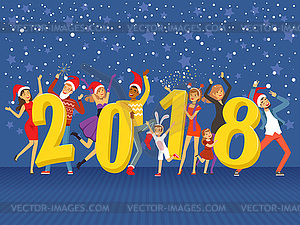 300x225 Happy New Year Party People Celebrating