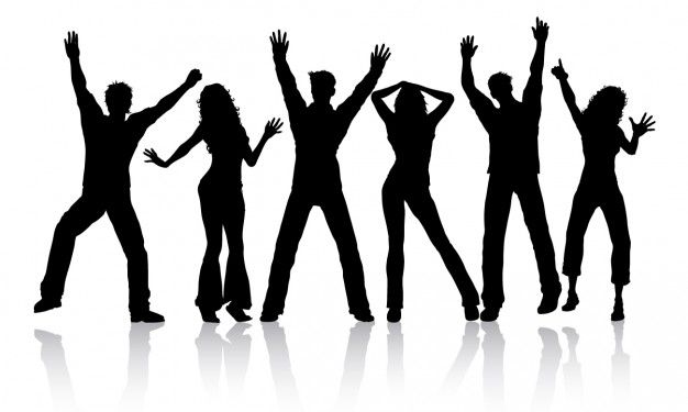 626x375 People Dancing Silhouette Vector Free Download Showstoppers