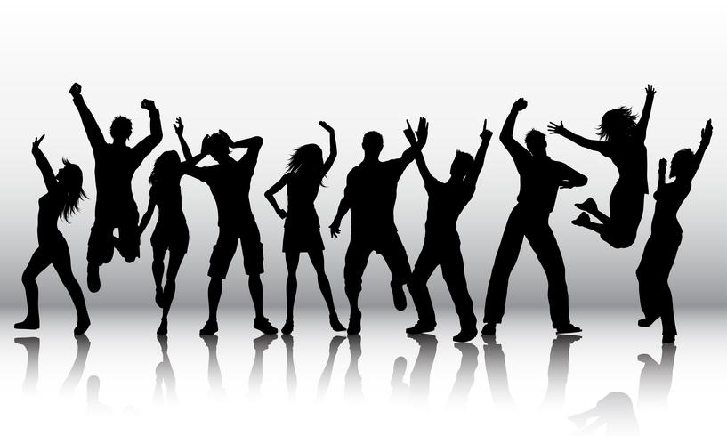 817x490 Silhouettes Of People Dancing