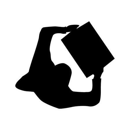 450x450 People Silhouette View From Above For Any Design Royalty Free