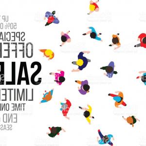 300x300 Photostock Vector People Sitting On Chairs Top Or Above View Men