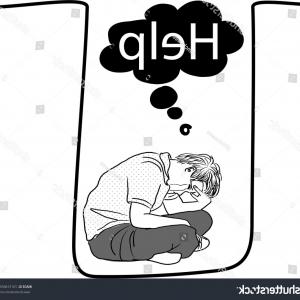 300x300 Stock Illustration Silhouettes People View Above Contour Drawing