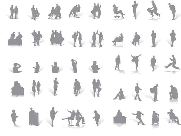 600x451 Vector People From Above Images