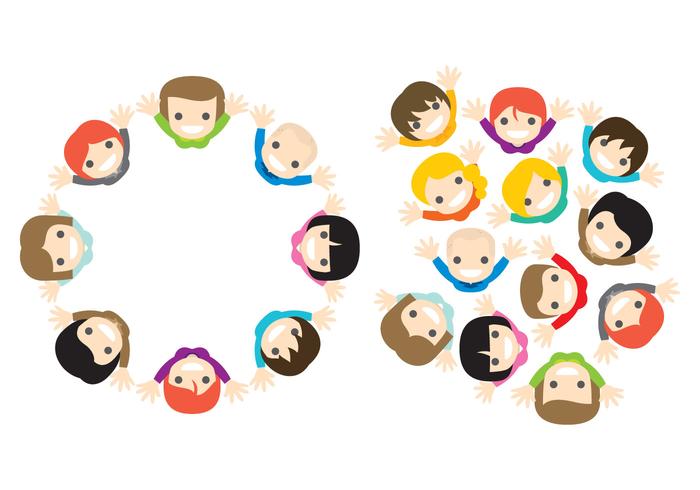 700x490 Vector People From Above