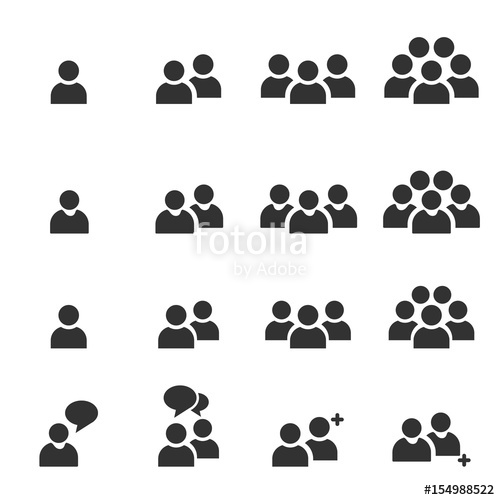500x500 People Icon Work Group Team Vector Stock Image And Royalty Free