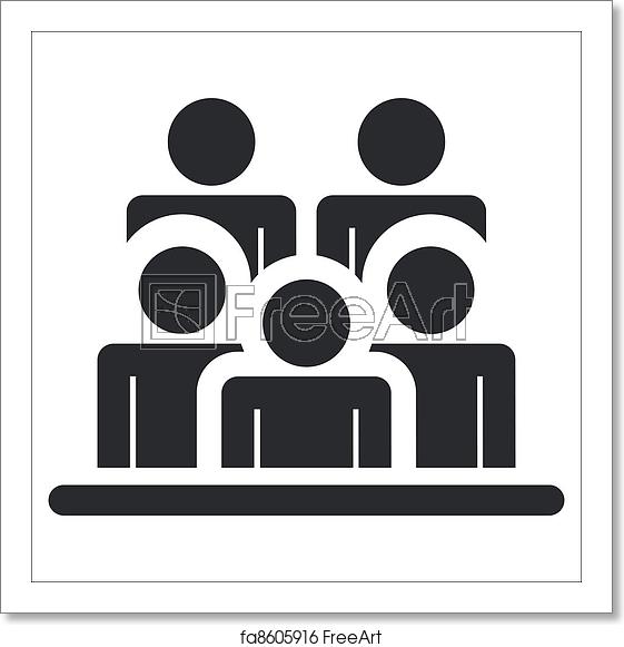 561x581 Free Art Print Of Vector Illustration Of Single Isolated People