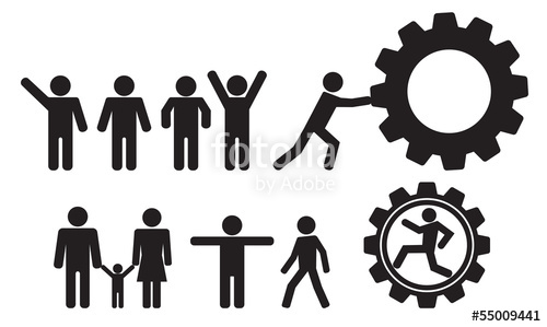 500x299 Person And People Vector Icon Set Stock Image And Royalty Free