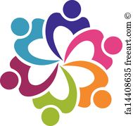 189x179 Free Art Print Of Vector Teamwork Unity People Logo Vector