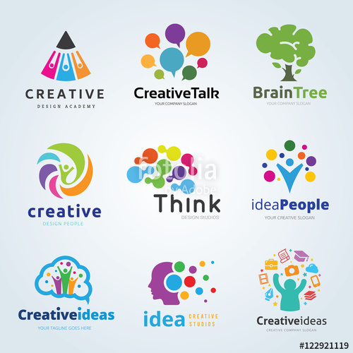 500x500 Logo Set,logo Collection,idea Logo,kids Logo Collection,family