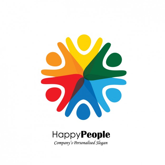 626x626 People Shape Logo Design Vector Free Download