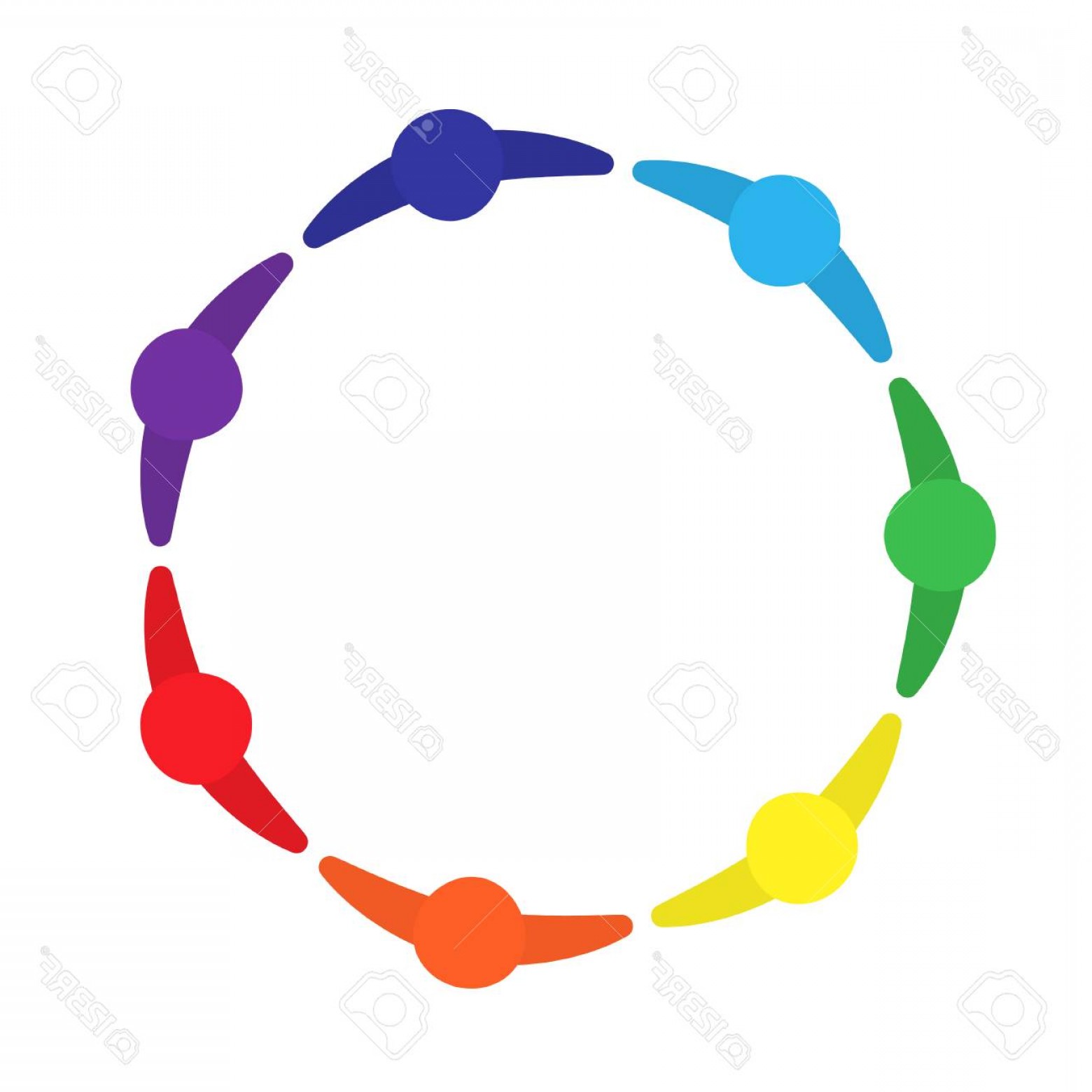 1560x1560 Photostock Vector Motivated Group Of People Logo Circle