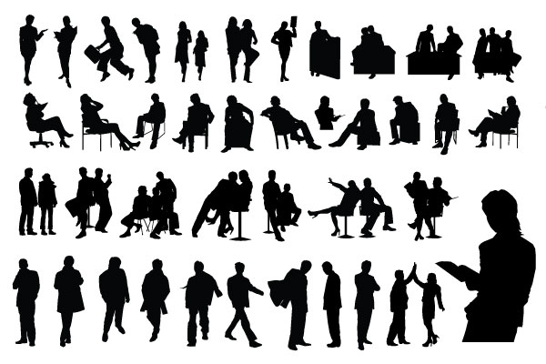 People Outline Vector