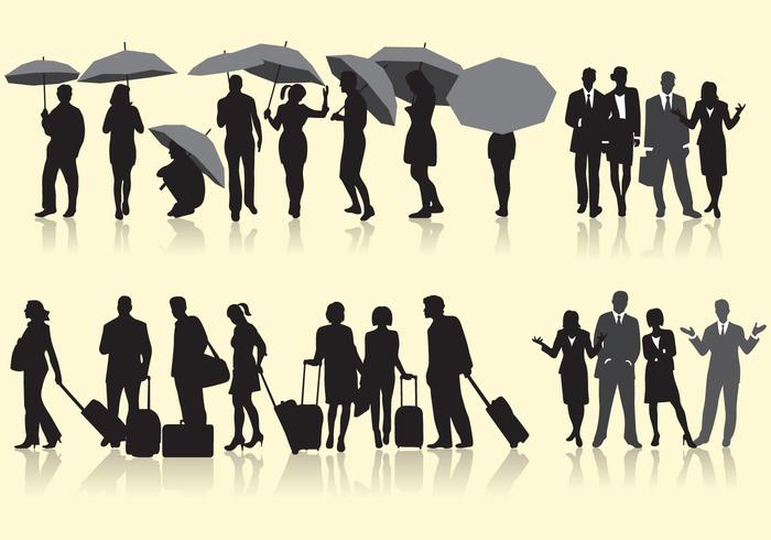 700x490 People Outline Free Vector Art