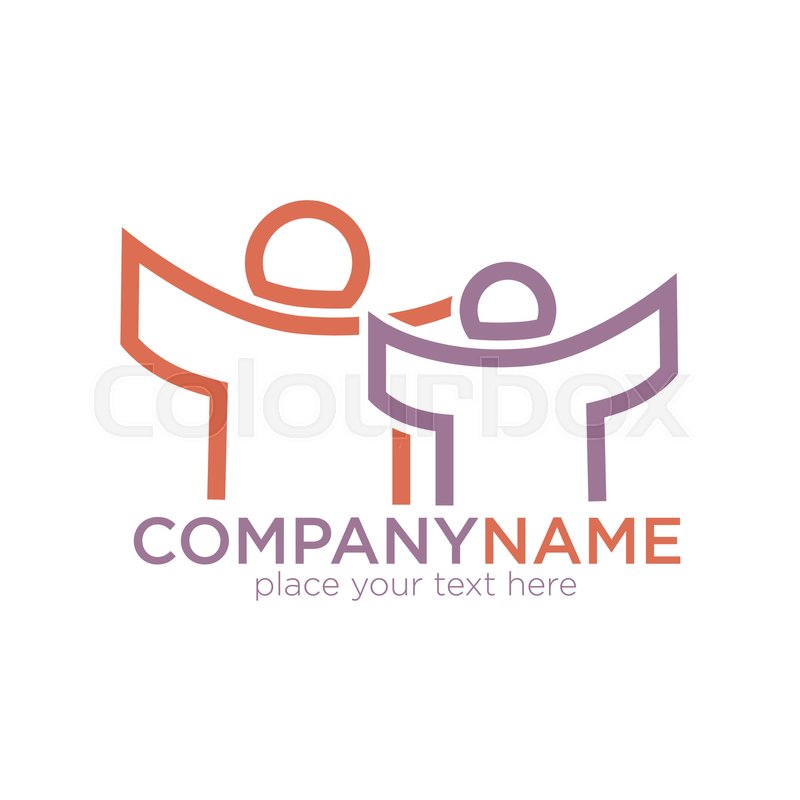 800x800 People Outline Vector Logo Template Stock Vector Colourbox