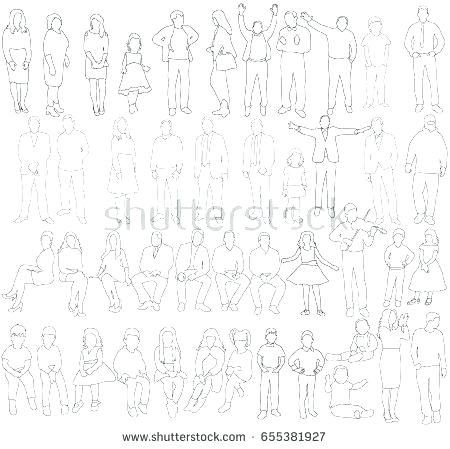 450x449 Outline Of People
