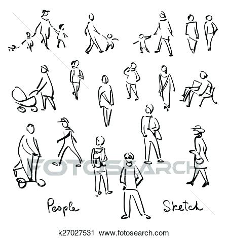450x470 Outline Of People