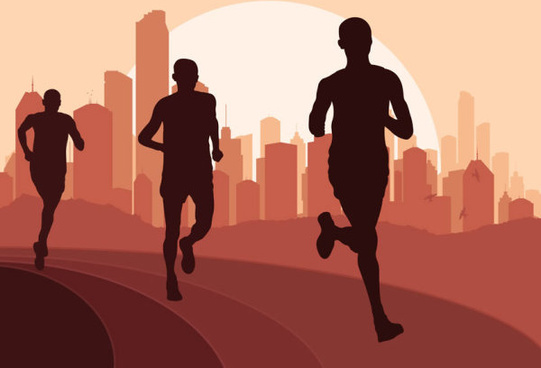 Free Vector People Running Silhouette Free Vector Download 541x368 Free Vector People Running Silhouette Free Vector Download