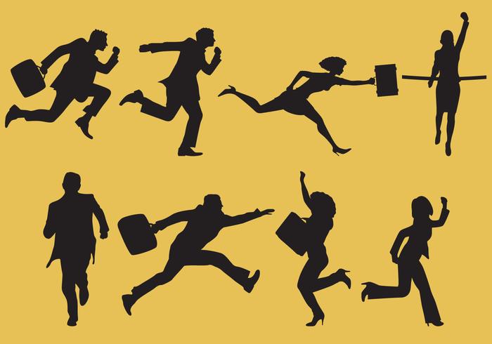 Business People Running Vectors 700x490 Business People Running Vectors
