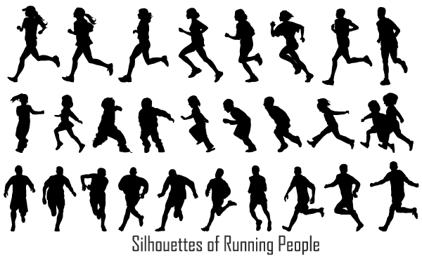 Free Running People Silhouettes Vector Image Free Vectors 600x365 Free Running People Silhouettes Vector Image Free Vectors
