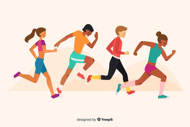 People Running Vector at Vectorified.com | Collection of People Running ...