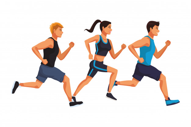 Fitness People Running Vector Premium Download 626x417 Fitness People Running Vector Premium Download