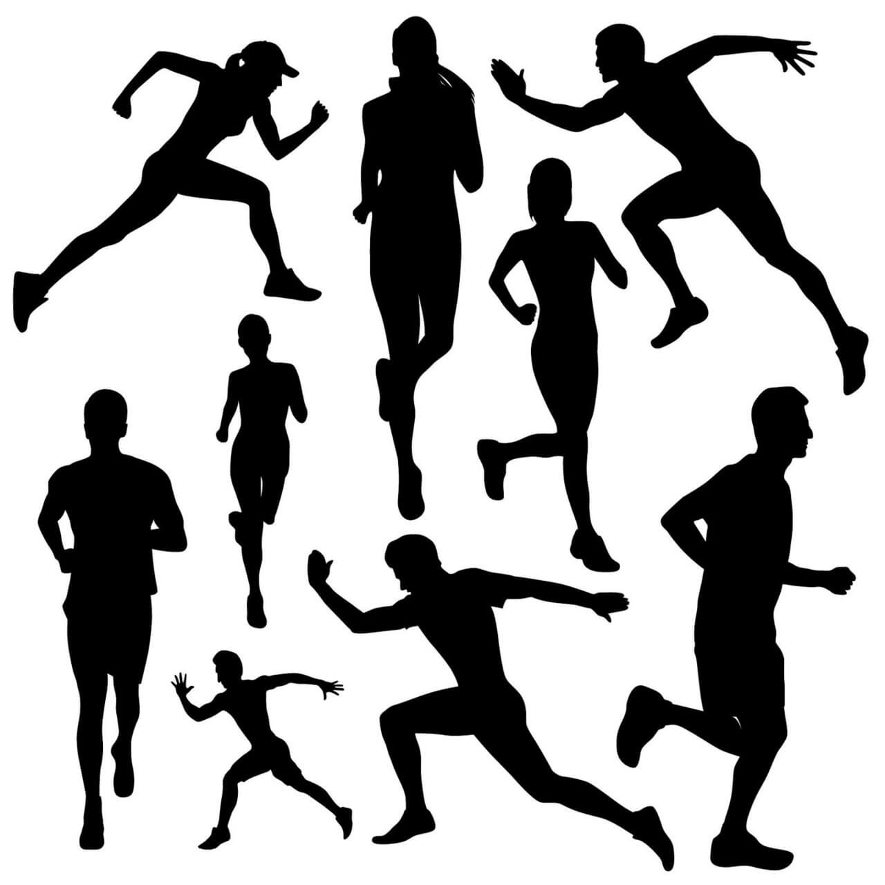 Huge Collection Of 'people Running Silhouette' Download More Than 1280x1280 Huge Collection Of 'people Running Silhouette' Download More Than