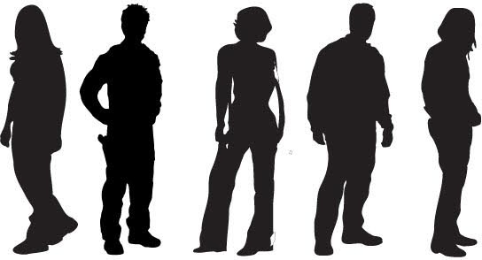 544x294 People Silhouettes Vector Free Vector In Adobe Illustrator
