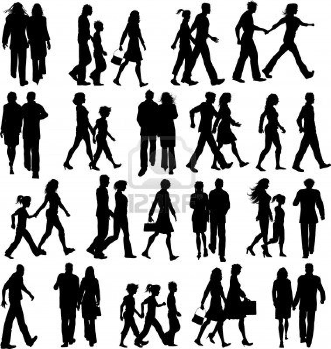 1137x1200 Stock Photo Data Architecture People, Walking Silhouette