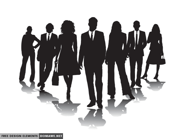 640x480 Business People Silhouette Vector Free Download