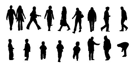 425x211 Free A Variety Of People Silhouettess Clipart And Vector Graphics