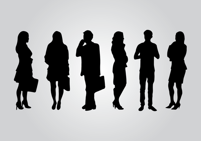 700x490 Business People Silhouette Free Vector Art