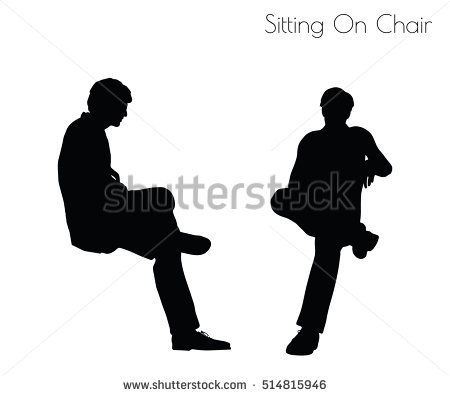 450x396 Silhouette People Sitting Down