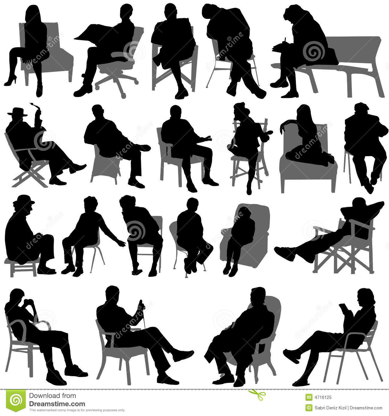 1300x1390 Vector People Sitting Images