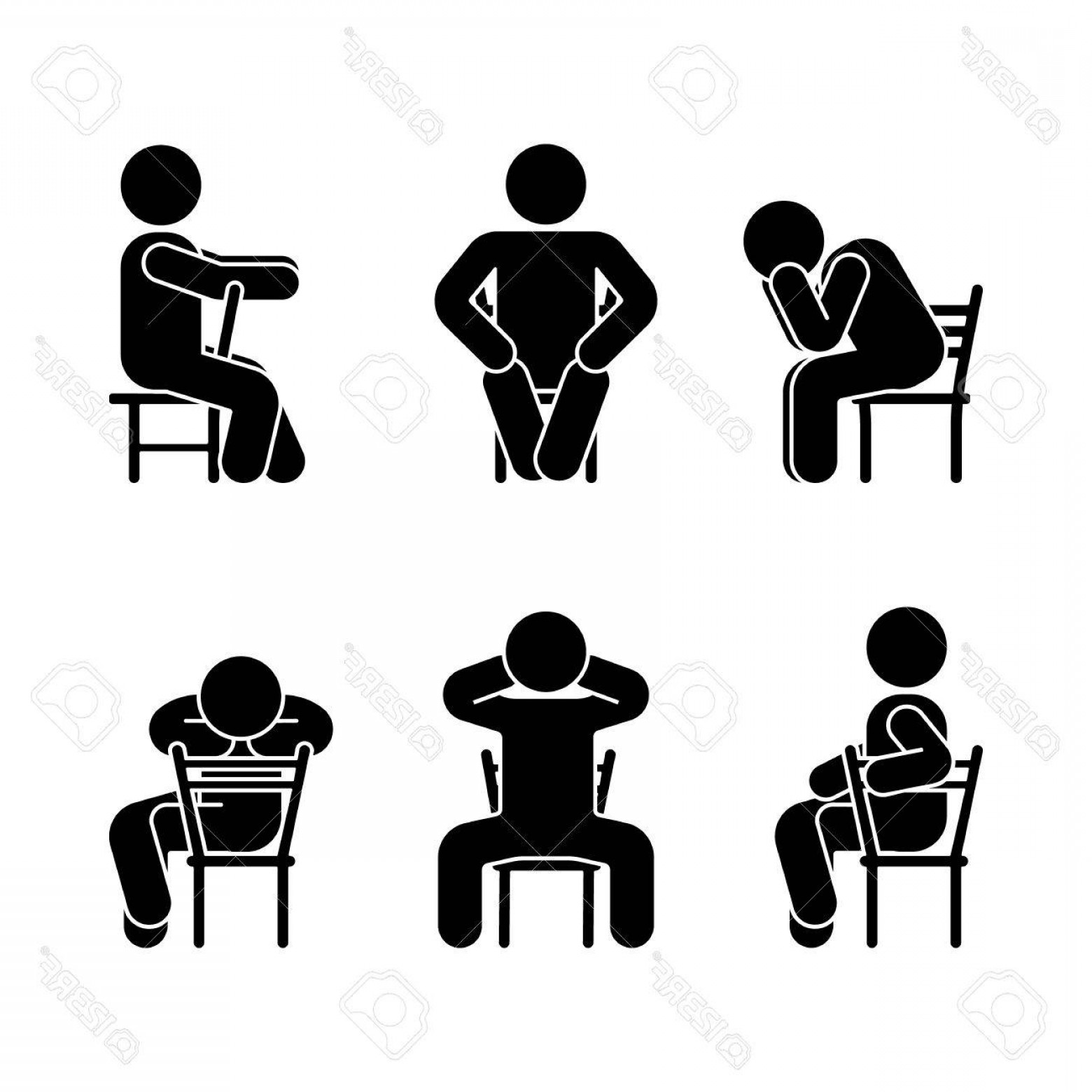 1560x1560 Stick Person Sitting Vector Catamart