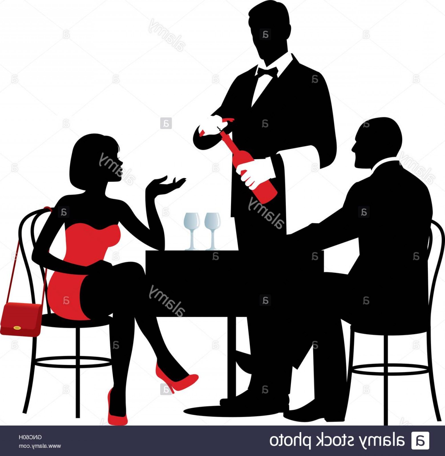 1560x1598 Stock Photo Vector Silhouettes Of People Sitting At The Table