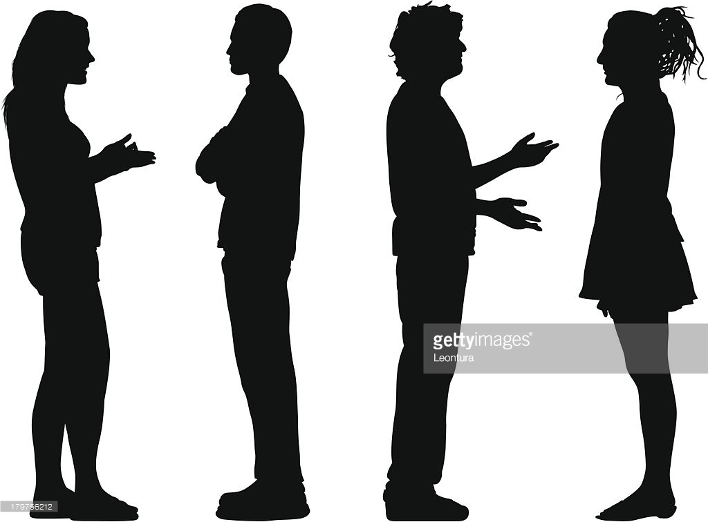 1024x756 People Talking Images Group With Items