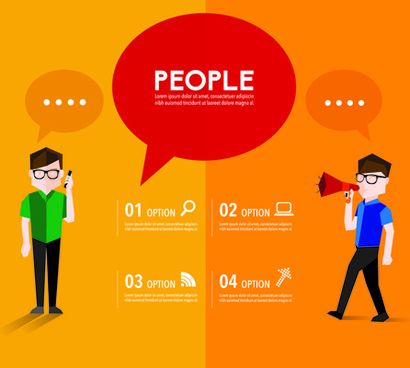 410x368 People Talking Speech Free Vector Download