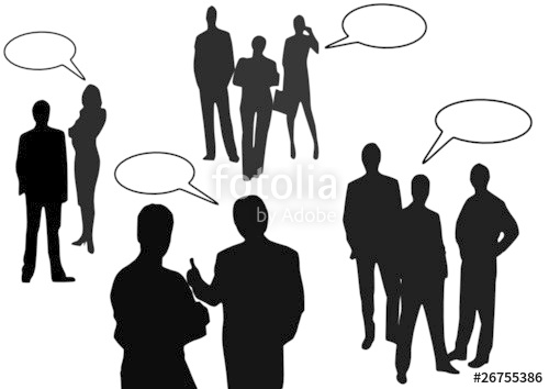 500x354 Business People Talking On A White Background Stock Image