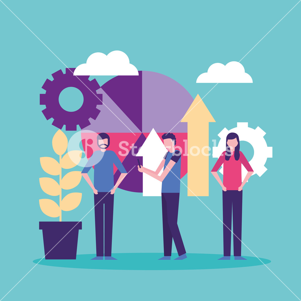 1000x1000 Community Activity Wheel Graph Plant People Talking Vector